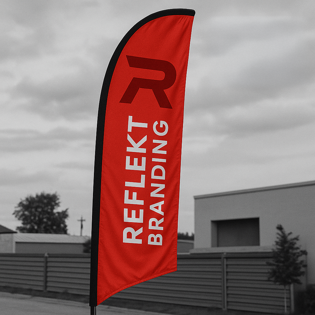 Dye-sublimated fabric display created by Reflekt